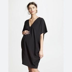 Hatch Collection Maternity Black Slouchy Slouch kimono Dress P S